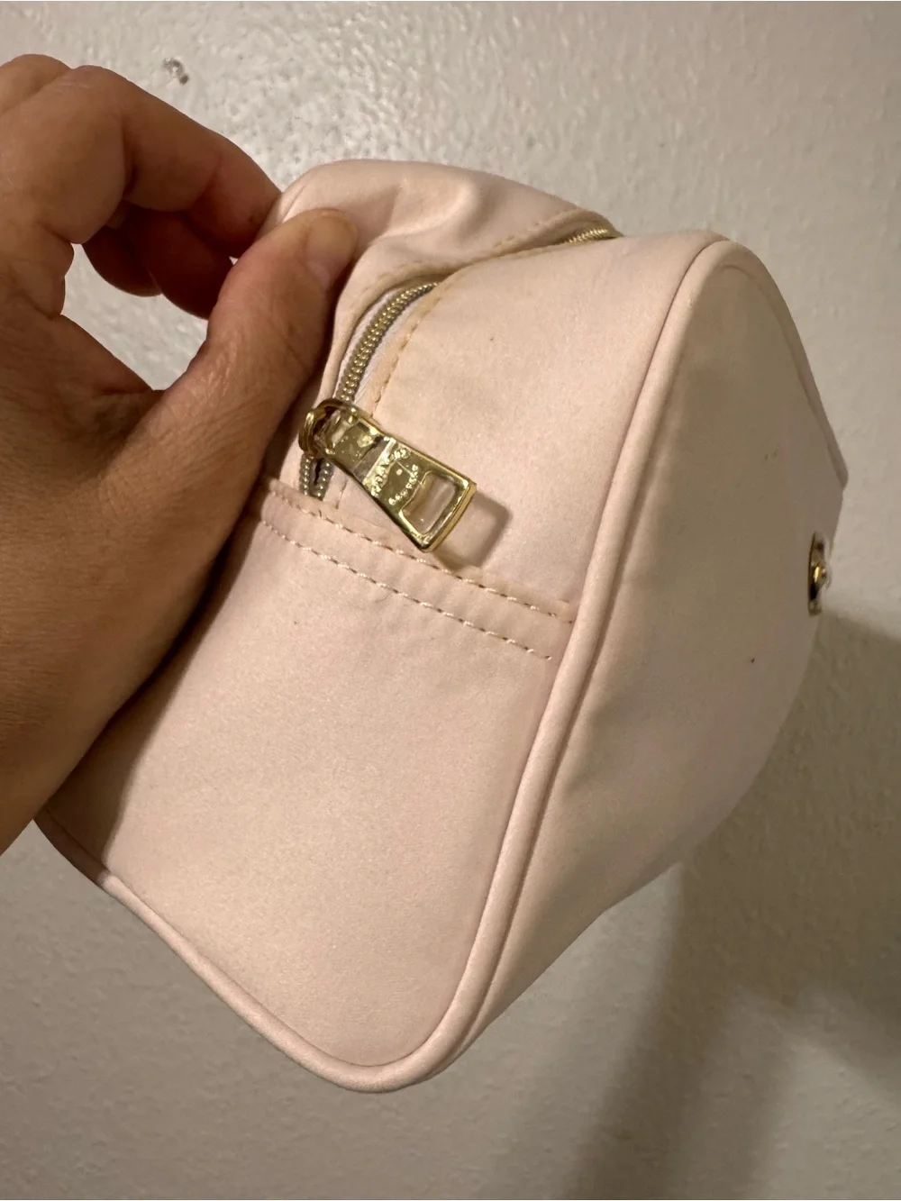 Versace Navy and Blush Pink Cosmetic Pouch Duo